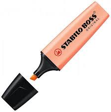 MARQ FLUO STABILO  PASTEL PECHE 70/126